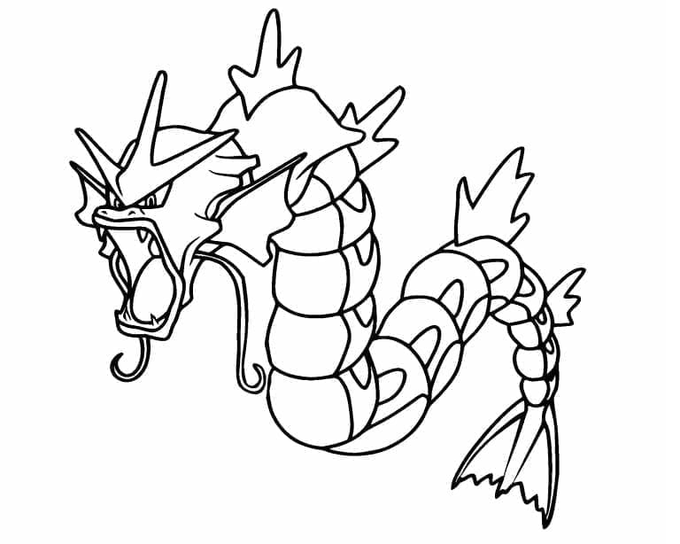 Mahtava Gyarados Värityskuva