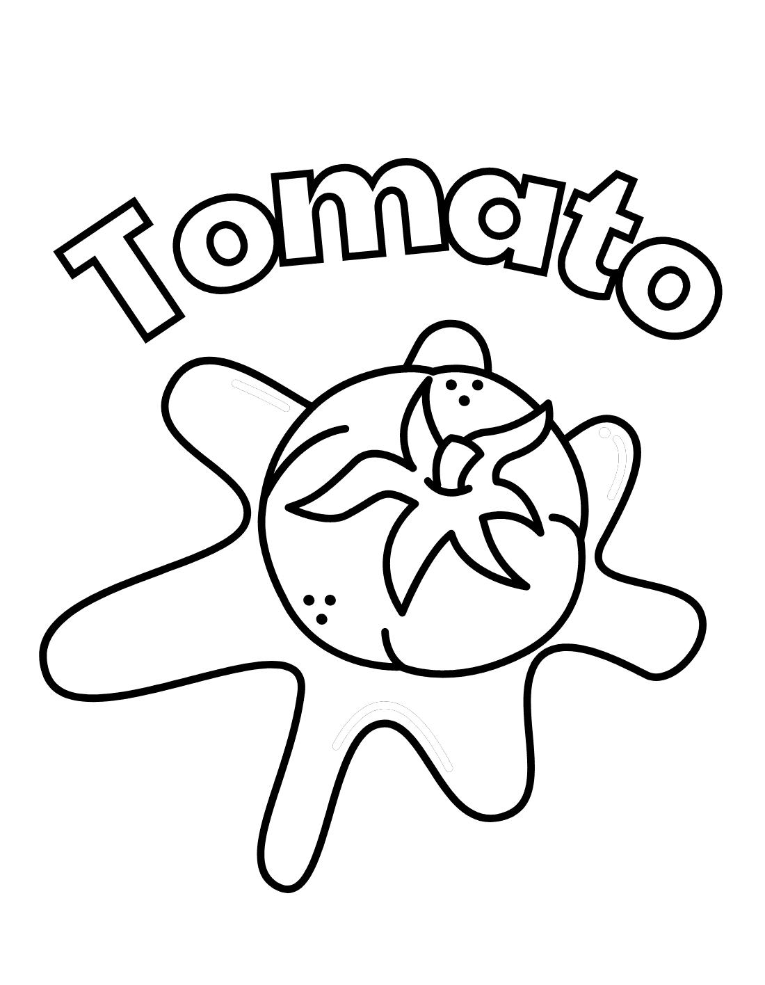 Tomaatti Värityskuvat