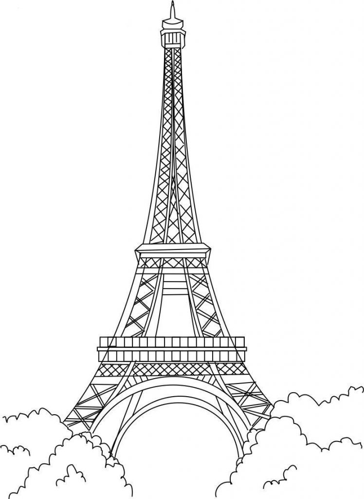Coloriage Tour Eiffel à imprimer