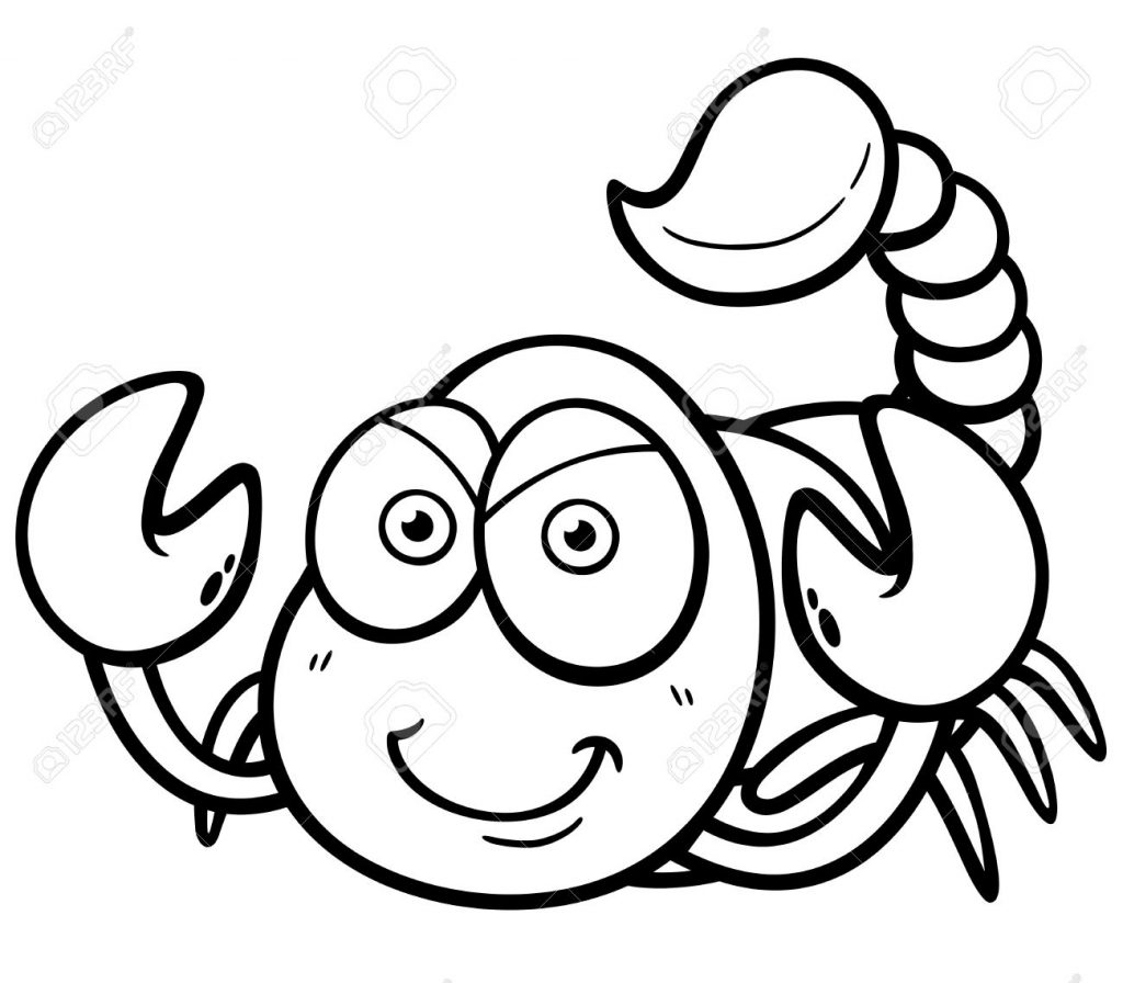 Coloriage Scorpion à Grosse Tête à imprimer
