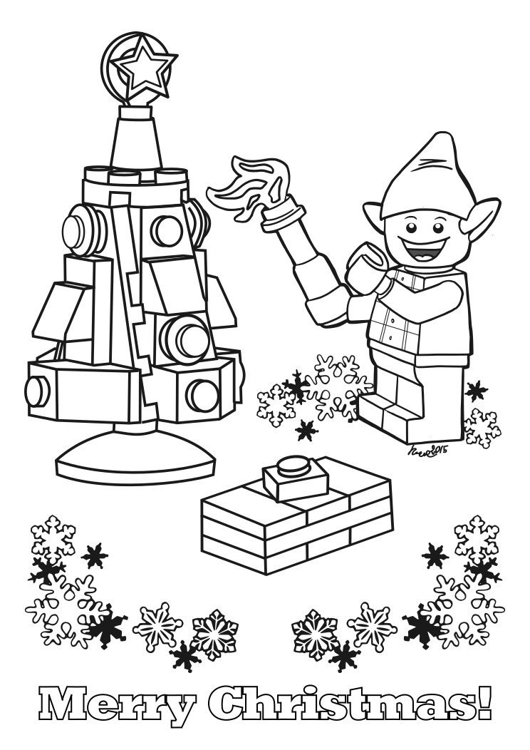 Coloriage Lego Elfe à imprimer