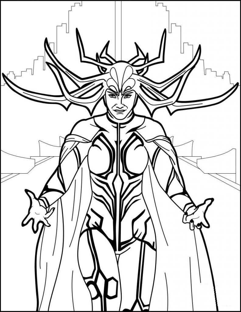 Coloriage Hela à imprimer