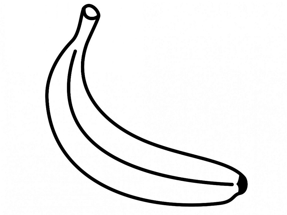 Coloriage Banane 1
