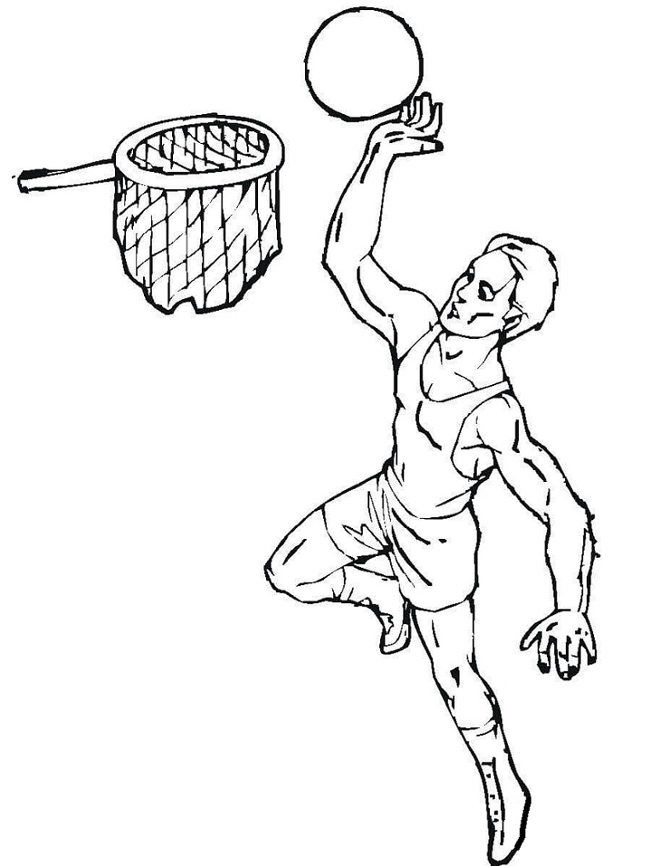 Coloriage Basket-ball