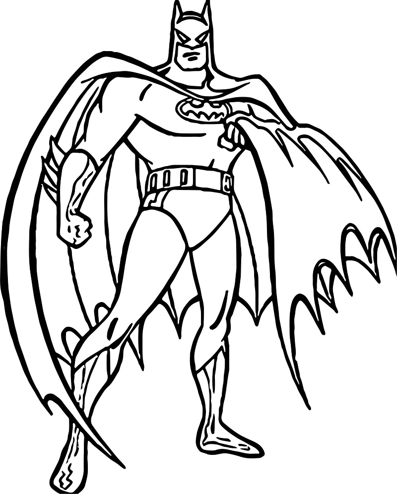 Coloriage Batman Génial - Dessin gratuit à imprimer