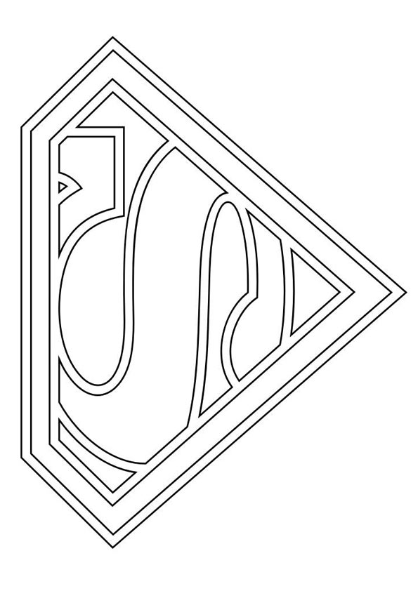 Coloriage Symbole de Superman