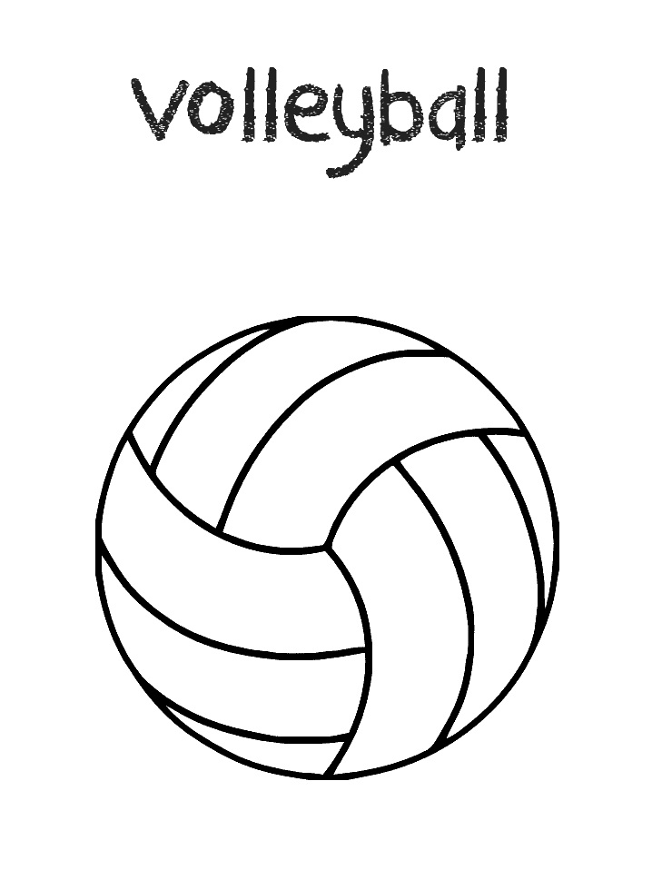 Coloriage Volley-ball