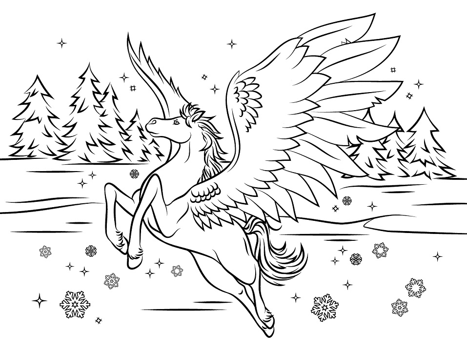 Coloriage Bella Sara Pegasus