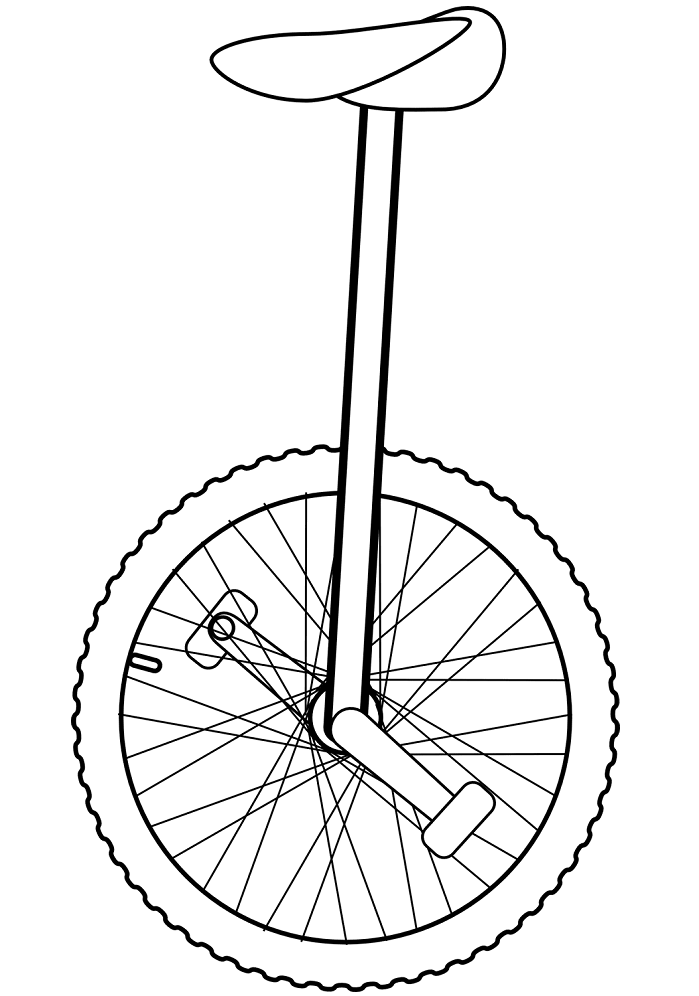 Coloriage Un Monocycle