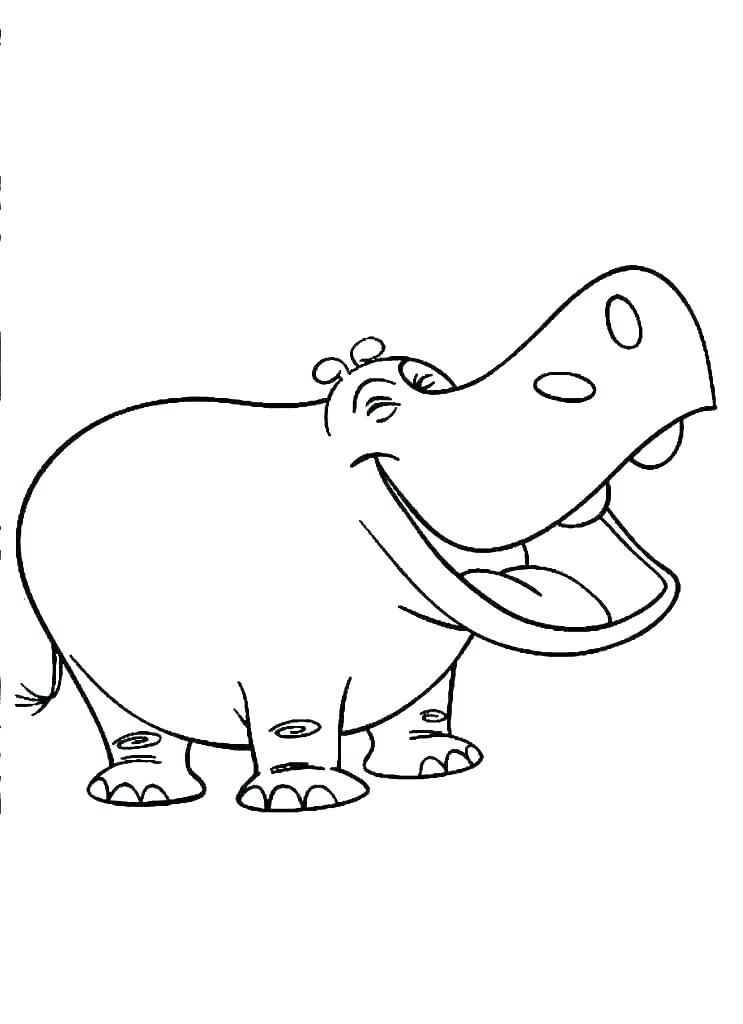 Coloriage Hippo a Ri à imprimer