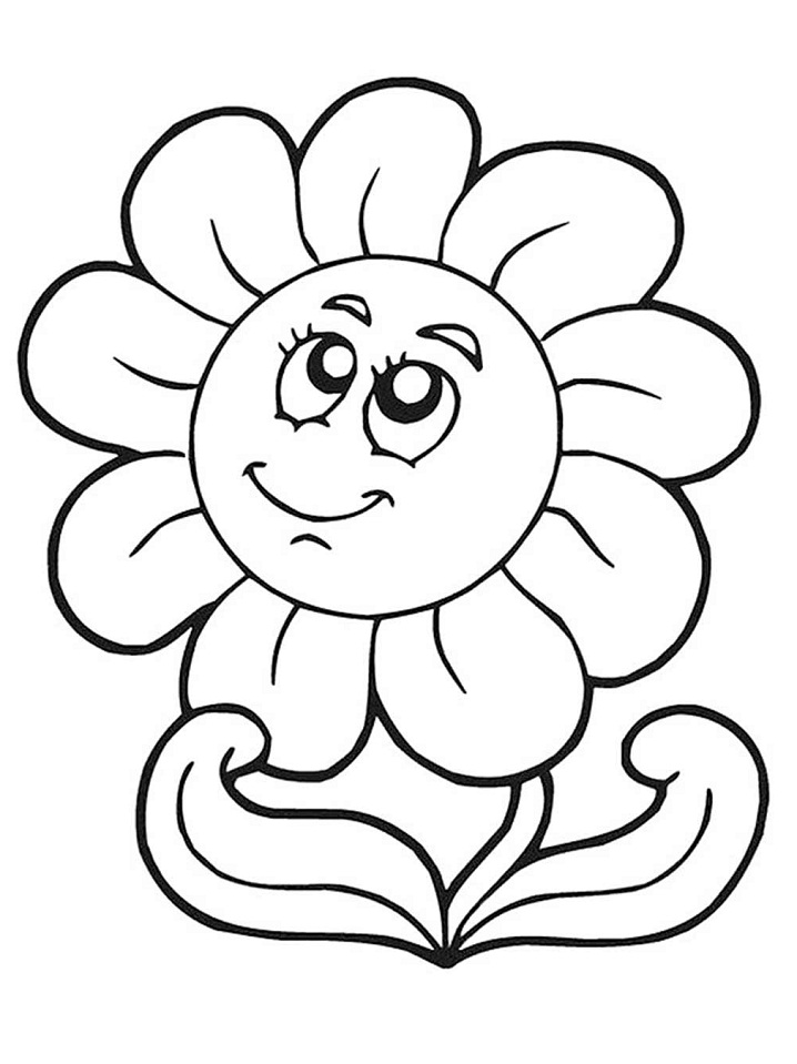 Coloriage Tournesol Mignon