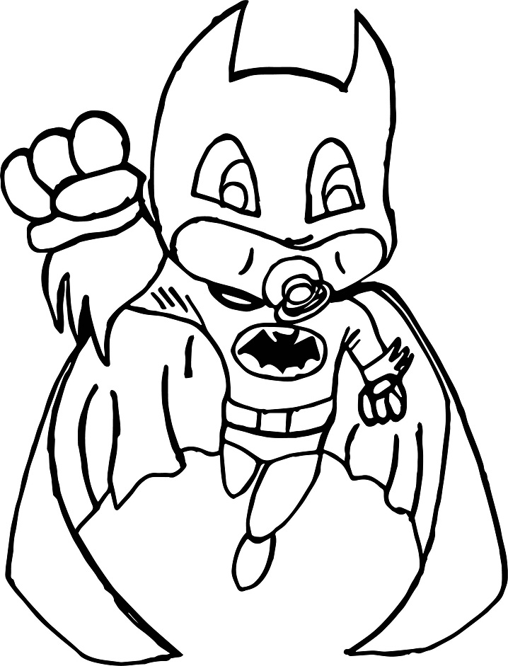 Coloriage Bébé Batman