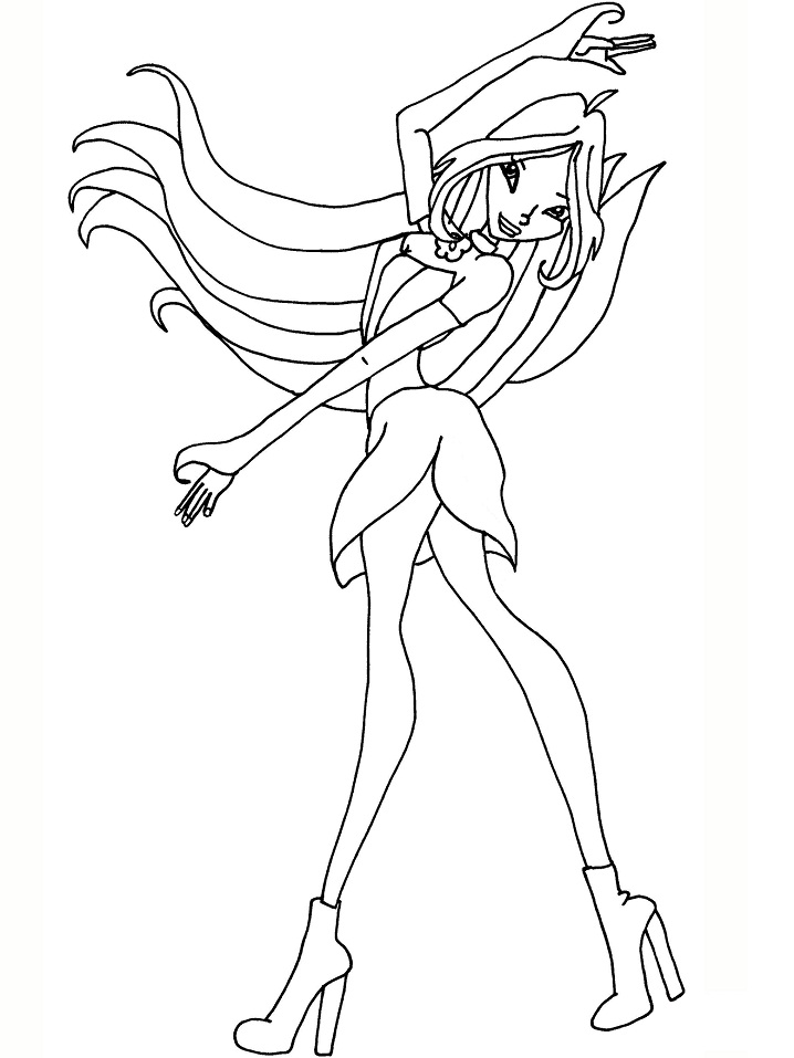 Coloriage Flora Winx