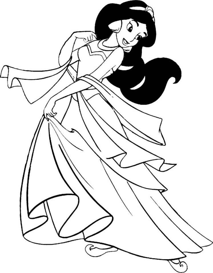 Coloriage Lady Jasmine à imprimer