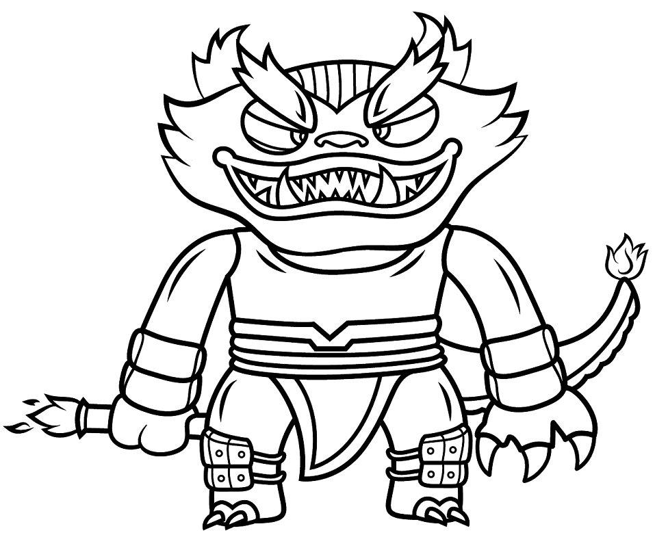 Coloriage Skylanders Kraken