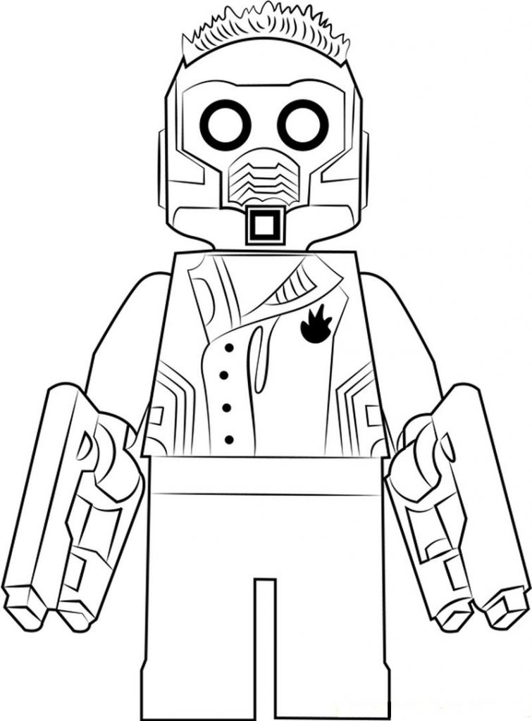 Coloriage Lego Star Lord à imprimer