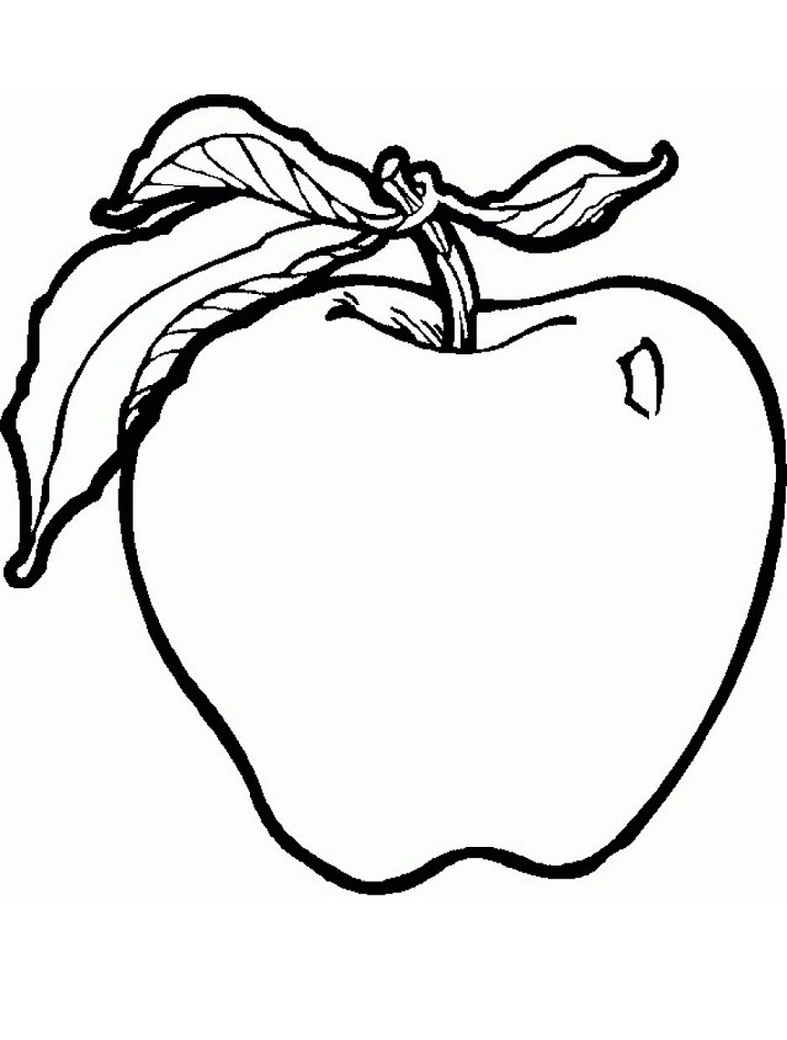 Coloriage Pomme Normale