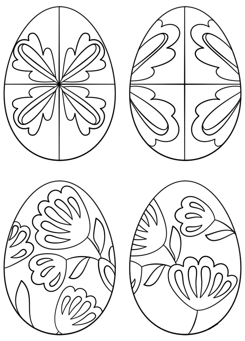 Coloriage Oeufs Pyssanka à imprimer