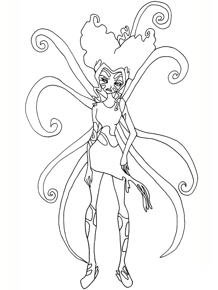 Coloriage Sirenix Orageux