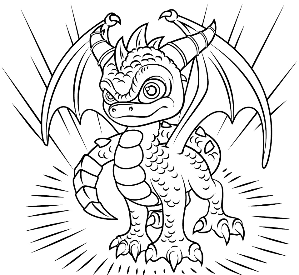 Coloriage Spyro Skylanders