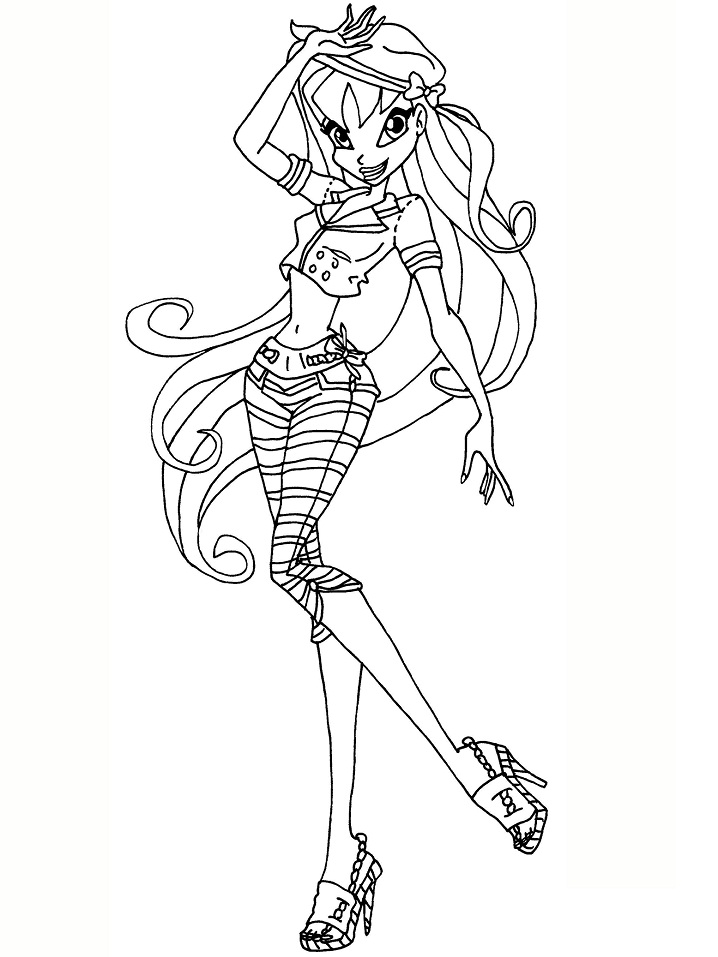 Coloriage Stella au Winx Club