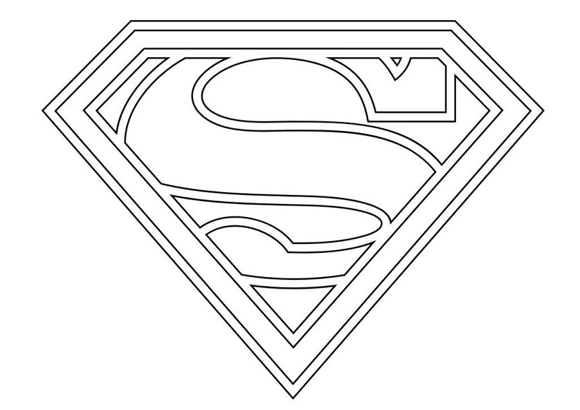 Coloriage Symbole de Superman