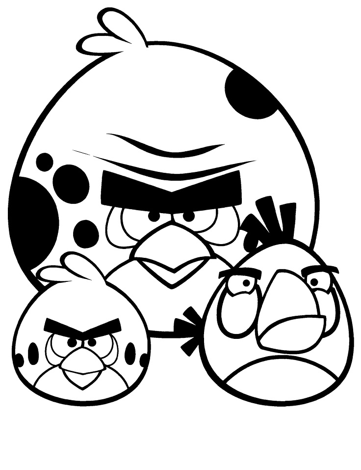 Coloriage Angry Birds à imprimer