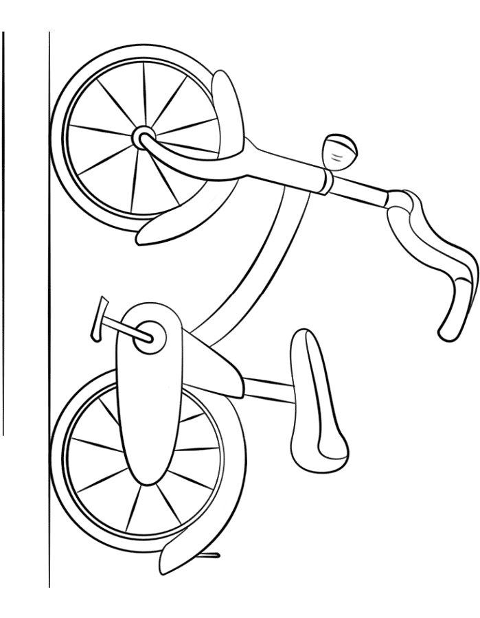 Coloriage Vélo Pour Enfant