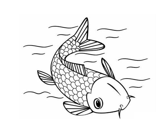 Coloriage Aperçu gratuit du poisson