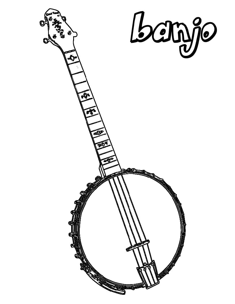 Coloriage Banjo 7 à imprimer