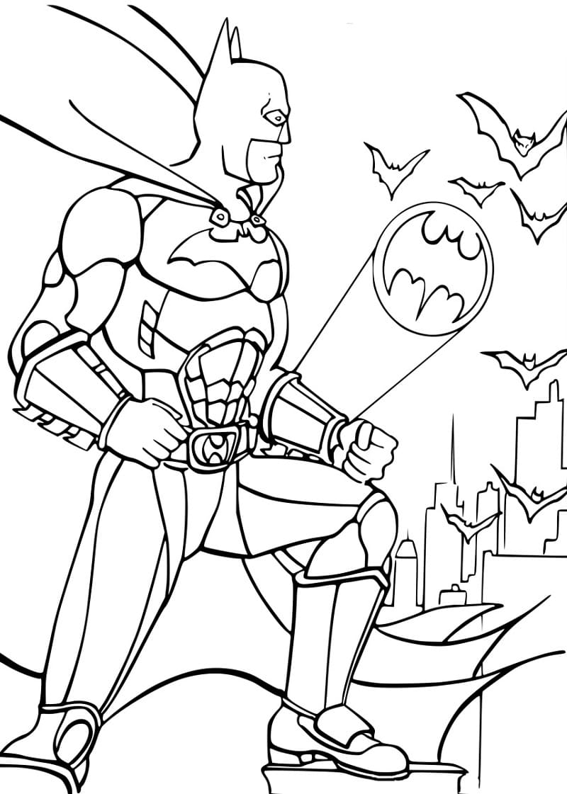 Coloriage batman génial 5 à imprimer