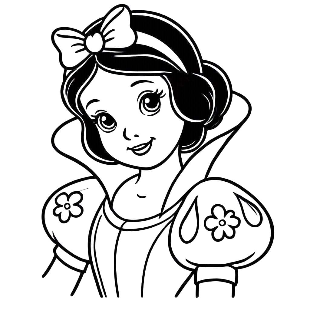 Coloriage Blanche Neige 1 à imprimer