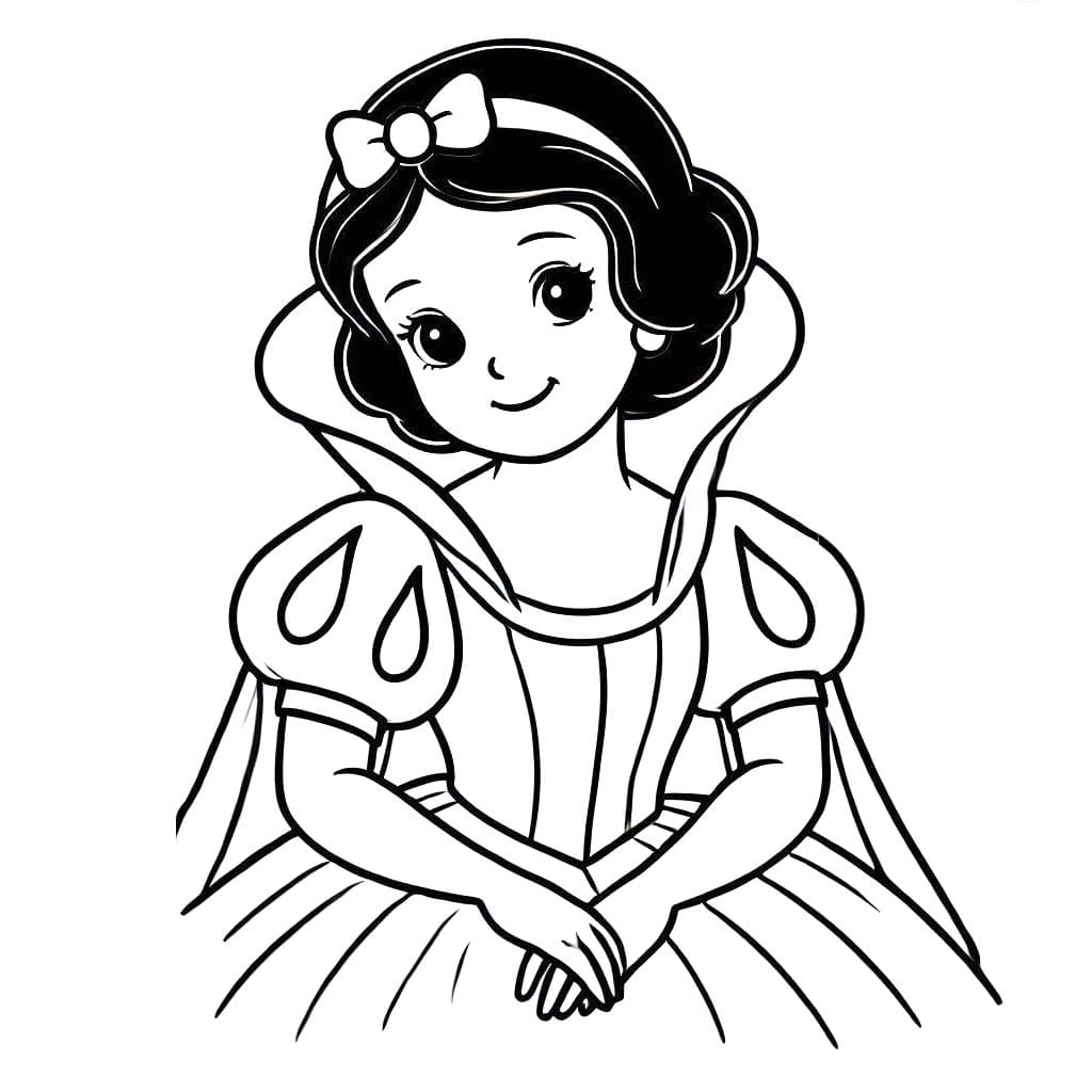 Coloriage Blanche Neige 3 à imprimer