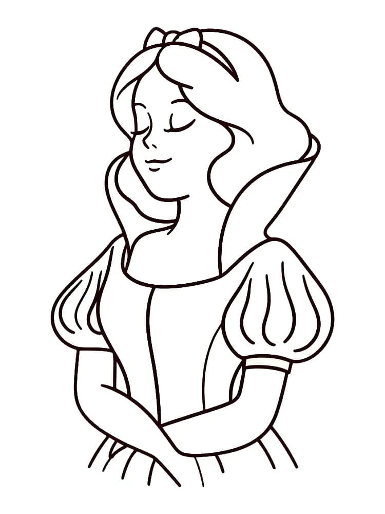 Coloriage Blanche Neige 5 à imprimer