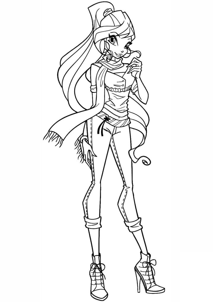 Coloriage BLoom Winx Club Charmant