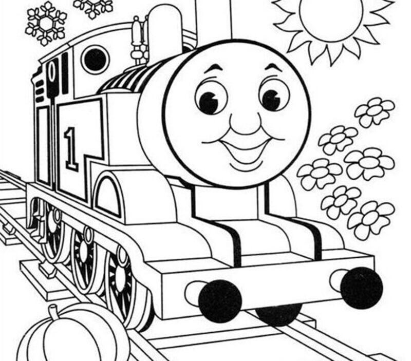 Coloriage Bon Thomas le Train à imprimer