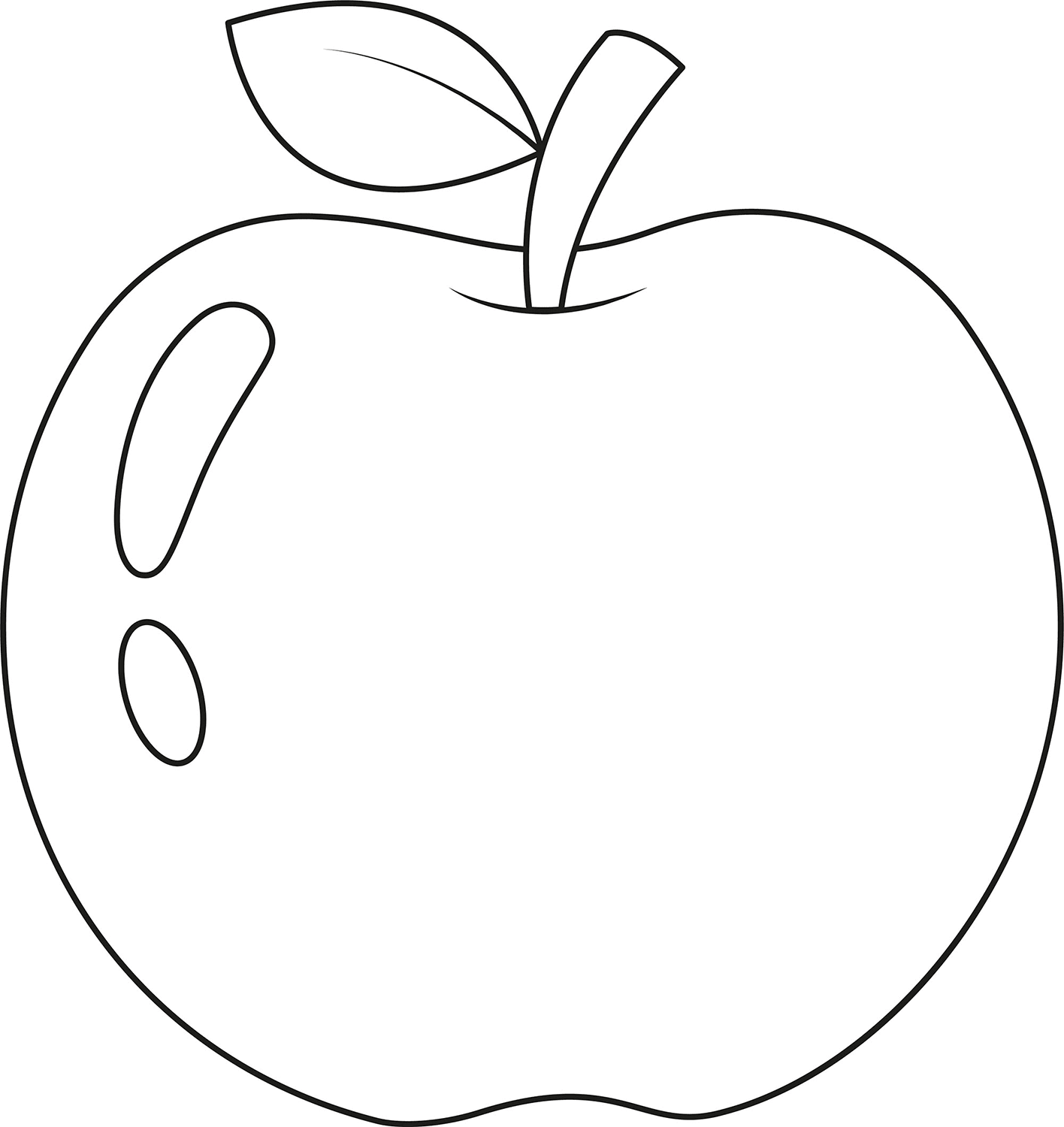 Coloriage Bonne pomme à imprimer