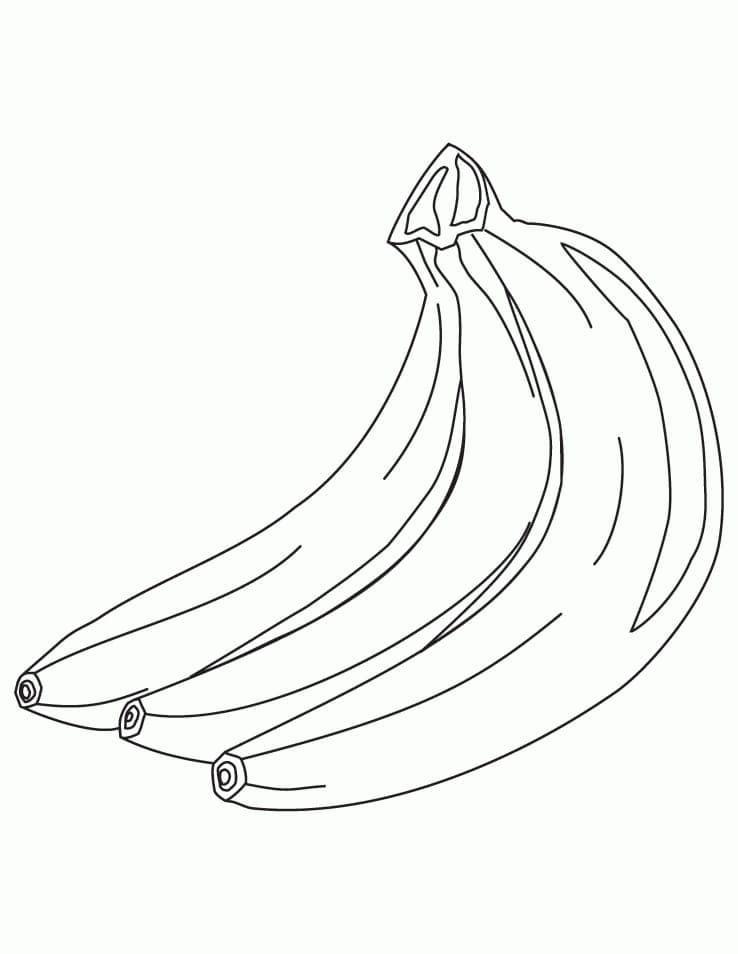 Coloriage Cacho de bananes