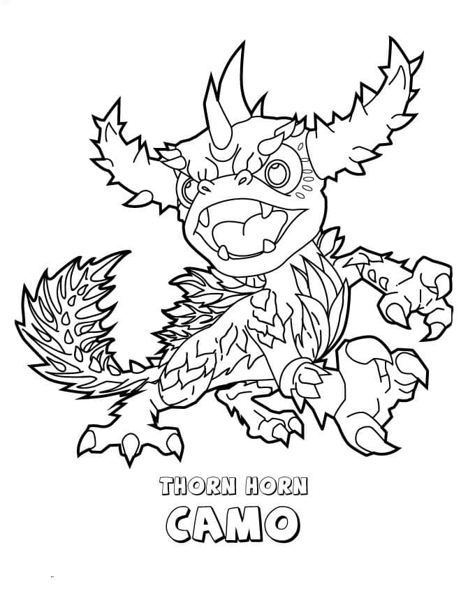 Coloriage Camo Skylanders