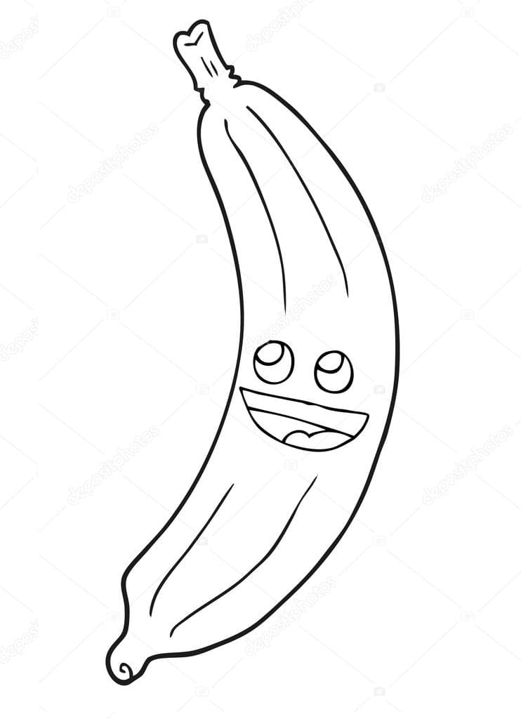 Coloriage Cara Banane 3