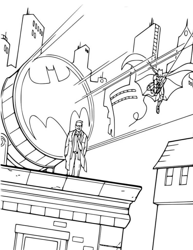 Coloriage cool batman 2 à imprimer