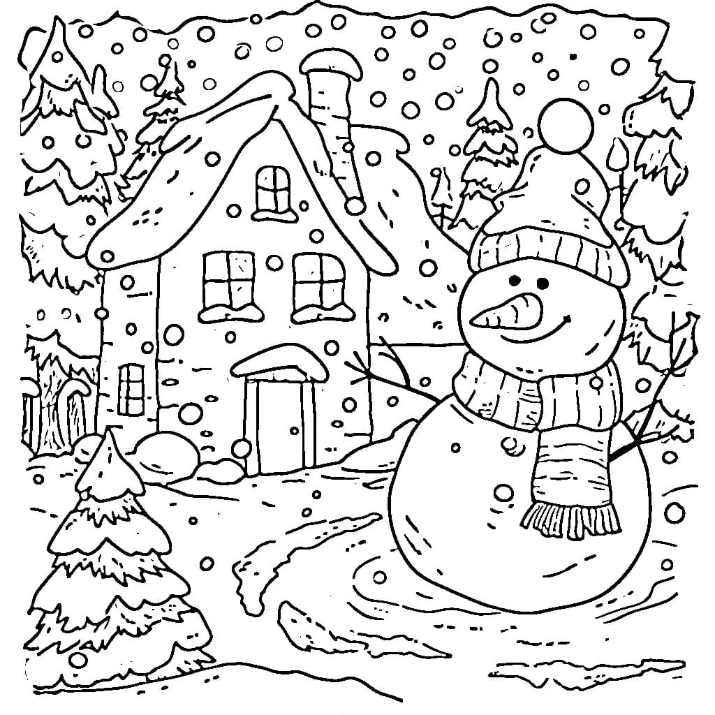 Coloriage De belles images de Noël à imprimer