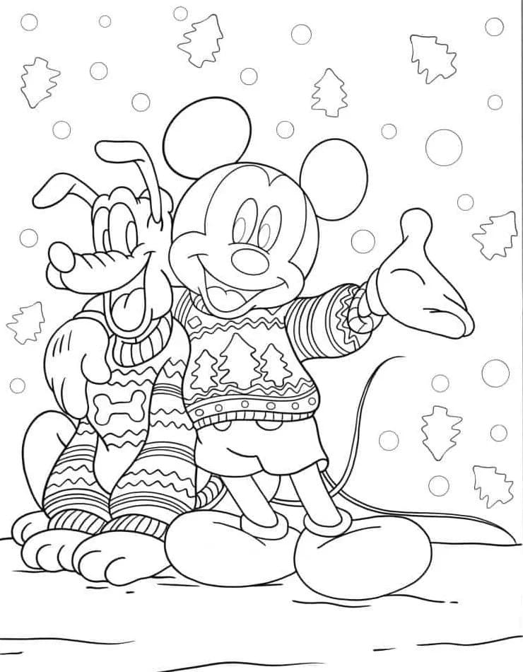 Coloriage Dessin Mickey Mouse 3