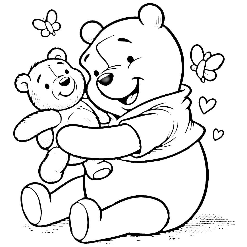 Coloriage Dessin Winnie l’Ourson 2