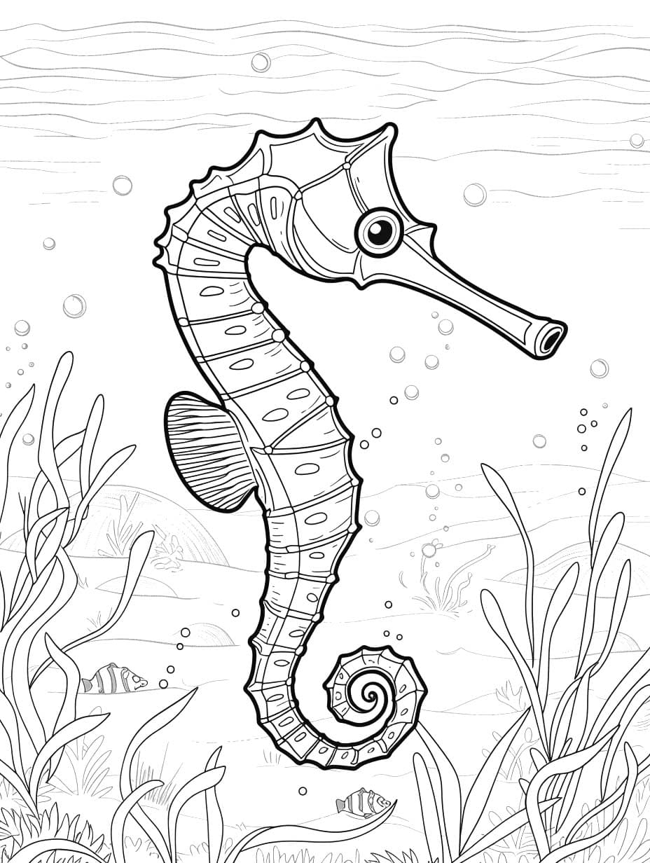 Coloriage Dessine Poisson 4 à imprimer