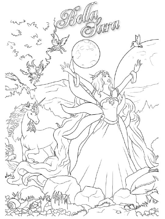 Coloriage Dessiner Bella Sara - Page 2