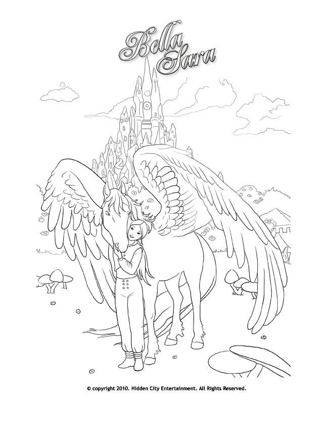 Coloriage Dessiner Bella Sara - Page 7