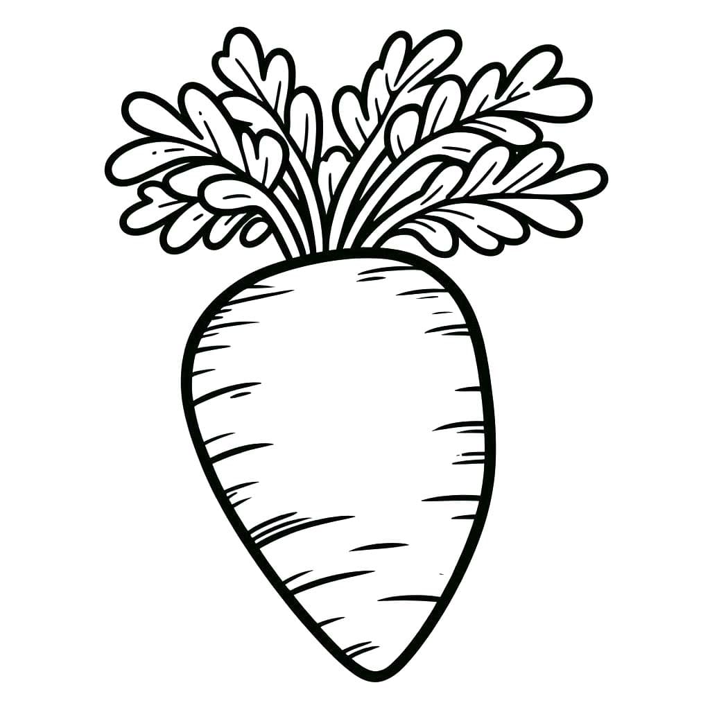 Coloriage Dessiner carottes à imprimer à imprimer