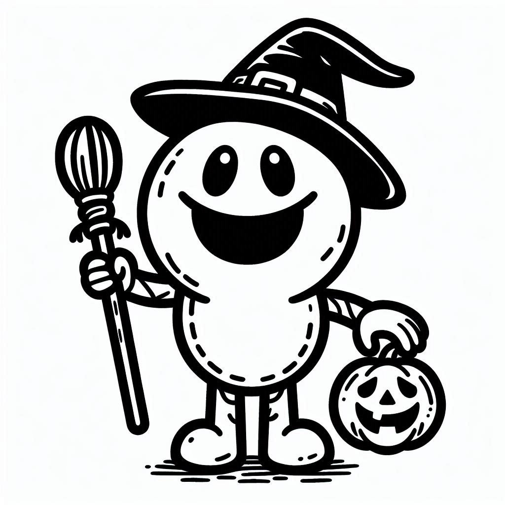 Coloriage Dessiner Halloween facilement et gratuitement à imprimer