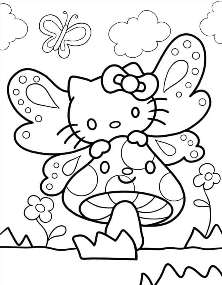 Coloriage Dessiner Hello Kitty 2